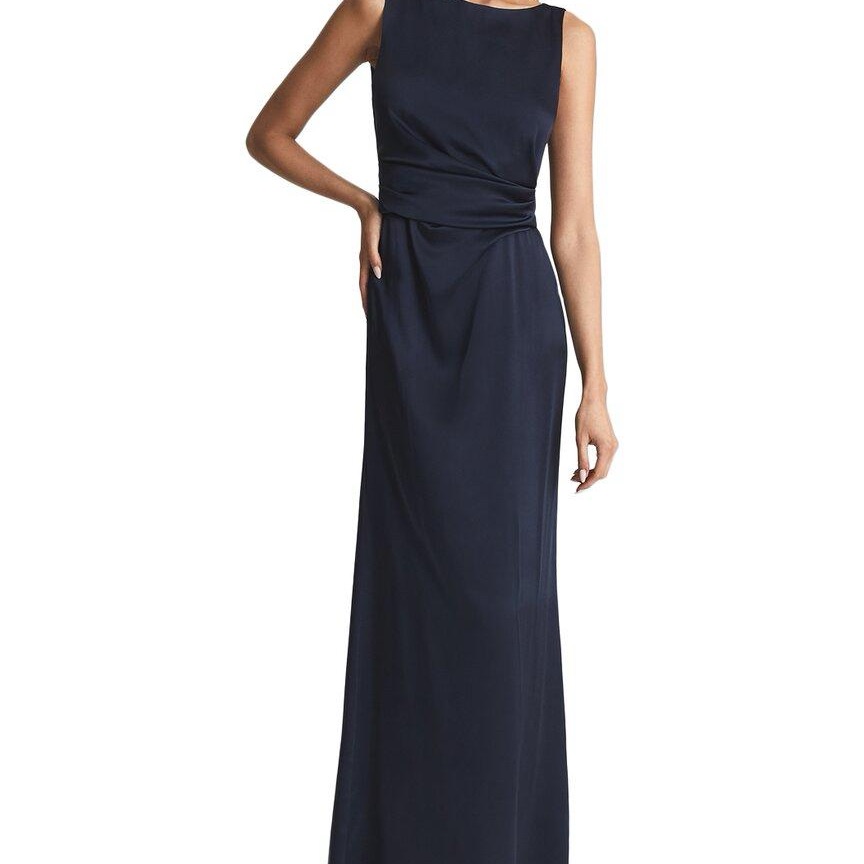 Reiss Navy Mia Maxi Dress For Weddings